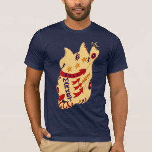 Camiseta gato feliz del mercado alcista