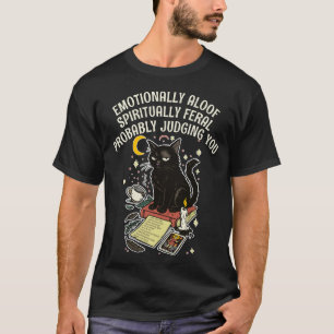 Camiseta Gato Feral Espiritual: Alejado Emocionalmente, Juz