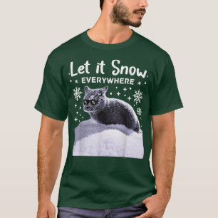 Camiseta Gato Fiesta gracioso con gafas de sol Dejar que ni