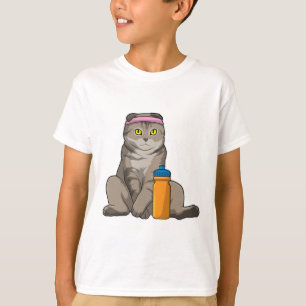 Camiseta Gato Fitness Beber taza