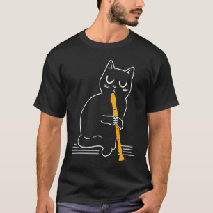 Camiseta Gato flautista Flauta 4