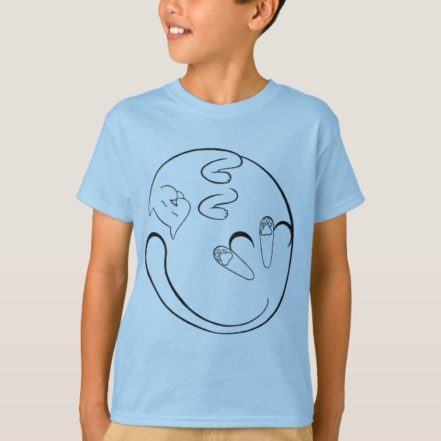 Camiseta Gato flojo (Anverso)