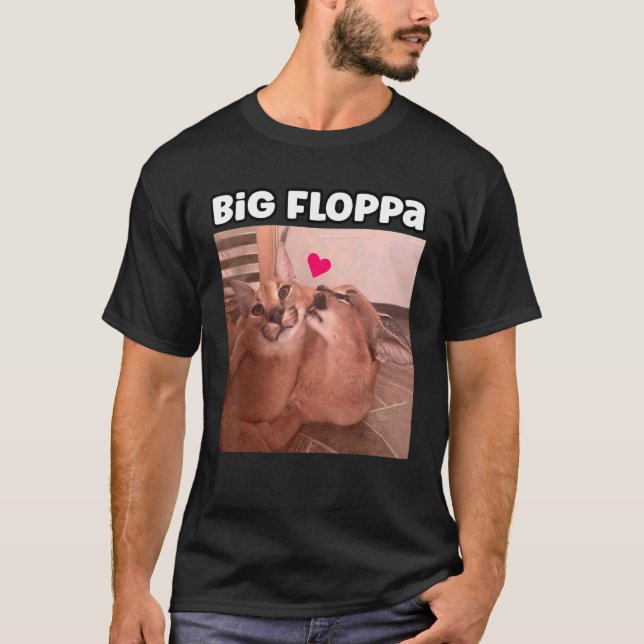 Camiseta Gato Floppa Grande (Anverso)