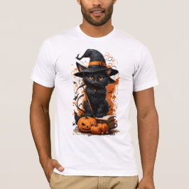 Camiseta Gato floral