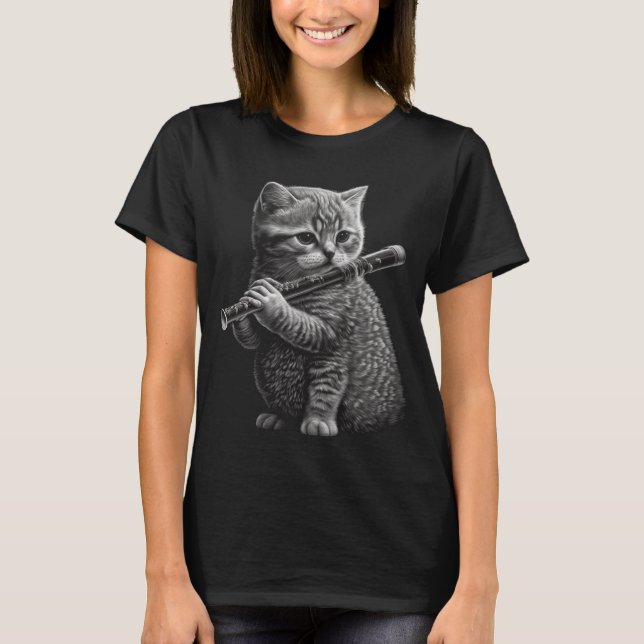 Camiseta Gato fluido (Anverso)
