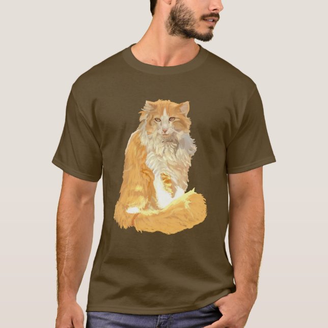 Camiseta Gato forestal noruego (Anverso)