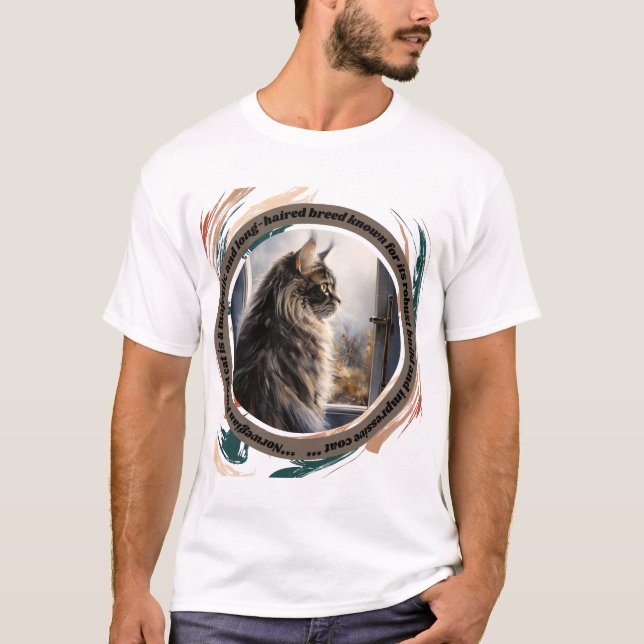 Camiseta Gato forestal noruego (Anverso)