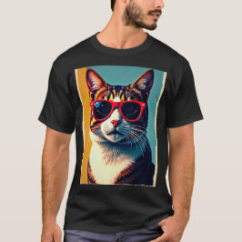 Camiseta gato fresco