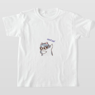 Camiseta gato fresco