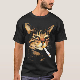 Camiseta Gato Fumando A