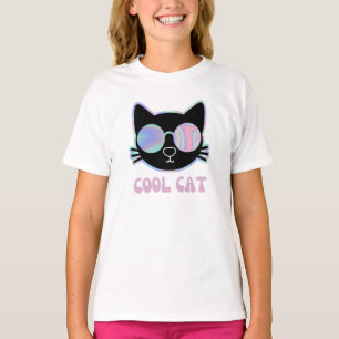 Camiseta Gato Funny De Guay Con Gafas Funky