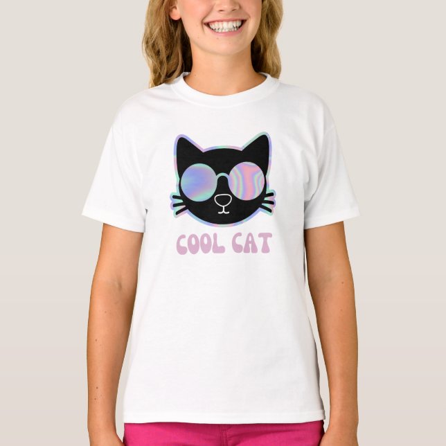 Camiseta Gato Funny De Guay Con Gafas Funky (Anverso)