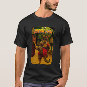 Camiseta Gato Funny Muay Thai Maúlla Gato Tailandés Meme
