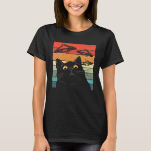 Camiseta Gato Gálata Gato Espacescadera Alien Gato OVNI