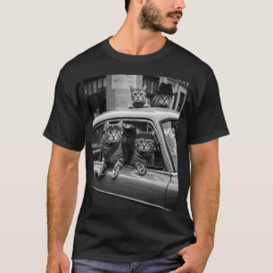Camiseta Gato Gánster Divertido Gatito Mafioso Regalos Para