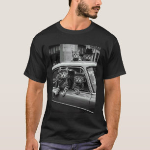 Camiseta Gato Gánster Divertido Gatito Mafioso Regalos Para