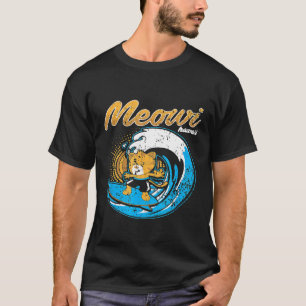 Camiseta Gato Gatito Angustiado Meowi Maui Hawaii Surf Hang