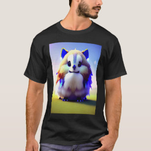 Camiseta Gato Gatito Conejo Conejo Blanco Azul Extra Esponj