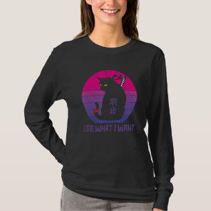 Camiseta Gato gatito de estilo japonés hago lo que quiero G