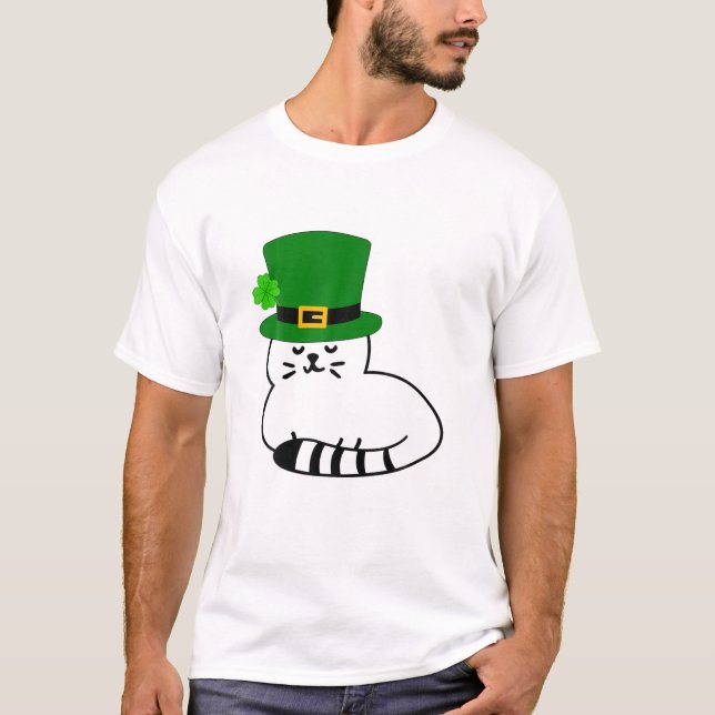 Camiseta Gato gatito del Día de San Patricio (Anverso)