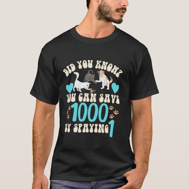 Camiseta Gato gatito divertido spay neutro humor gatos vete (Anverso)