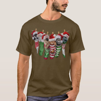 Camiseta Gato gatito en Navidades festeja calcetines con te