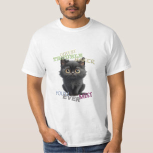 Camiseta Gato Gatito Gatito Menor Problema Maker Aburrido D