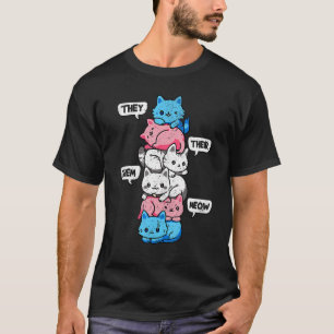 Camiseta Gato Gatito Gays LGBT Apoyo el Orgullo Transgénero