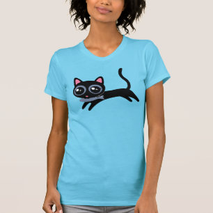 Camiseta Gato gatito lindo con pescado
