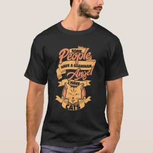 Camiseta Gato Gatito Minino Ángel de la Guarda