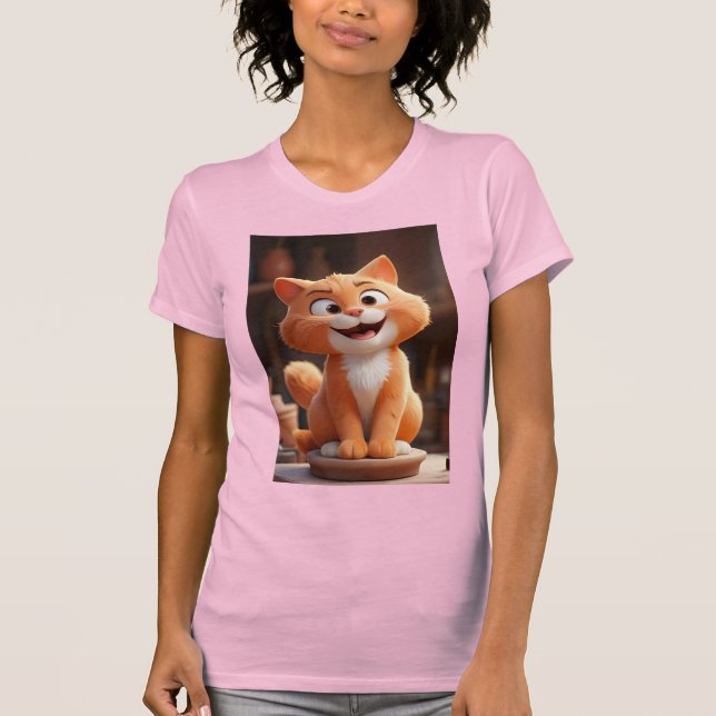 Camiseta ¡Gato gatito sonriente! (Anverso)