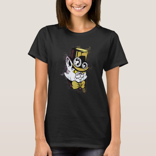 Camiseta Gato gatito Steampunk salpicadura de agua (Anverso)
