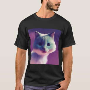 Camiseta Gato gatito suave y suave suave como nieve