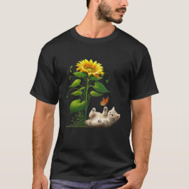 Camiseta Gato Gato Amante De Girasol Gato Eres Mi Sunshine