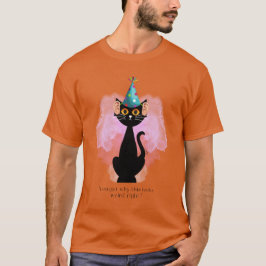 Camiseta Gato | Gato con sombrero de fiesta sarcástico | Or