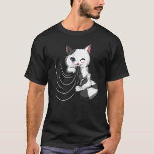 Camiseta Gato Gato Cuadros Con Duvet Juega Con Cortina
