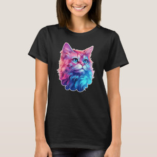 Camiseta Gato Gato Gatito Fluffy Lover, Gato Mamá, Gato Pap