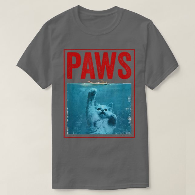 Camiseta Gato Gato Gatito Funny De PAWS Para Los Amantes De (Diseño del anverso)