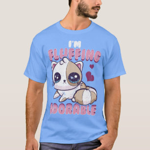 Camiseta Gato Gato Gatito Im Fluffing Adorable Cute Vintage
