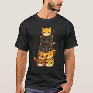 Camiseta Gato Gato Gatito Lindo Montón