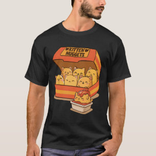 Camiseta Gato Gato Gato Chico Enamorado De Comida Divertida