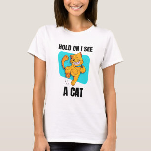 Camiseta Gato Gato Gato Gato Gato Divertido Espera Veo A Un