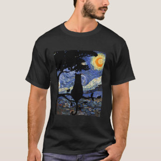 Camiseta Gato Gato Gato Gato Gato Gogh