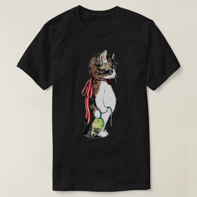 Camiseta gato gato gato gato ratón gracioso amante kitten a (Diseño del anverso)