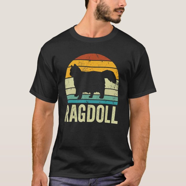 Camiseta Gato Gato Gato Mamá Gatito Papi Padre Padre Retro  (Anverso)