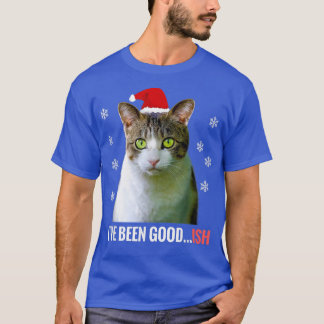 Camiseta Gato Gato Goodish, Gatito Con Santa Hat Tee