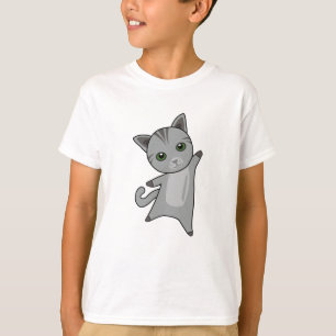 Camiseta Gato Gato Gris Fur Nose Cute Animales
