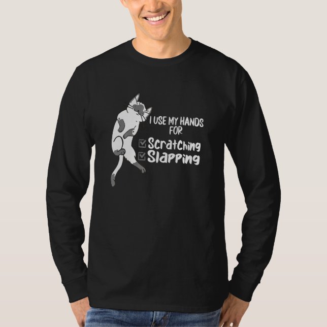 Camiseta Gato   Gato Rascando (Anverso)