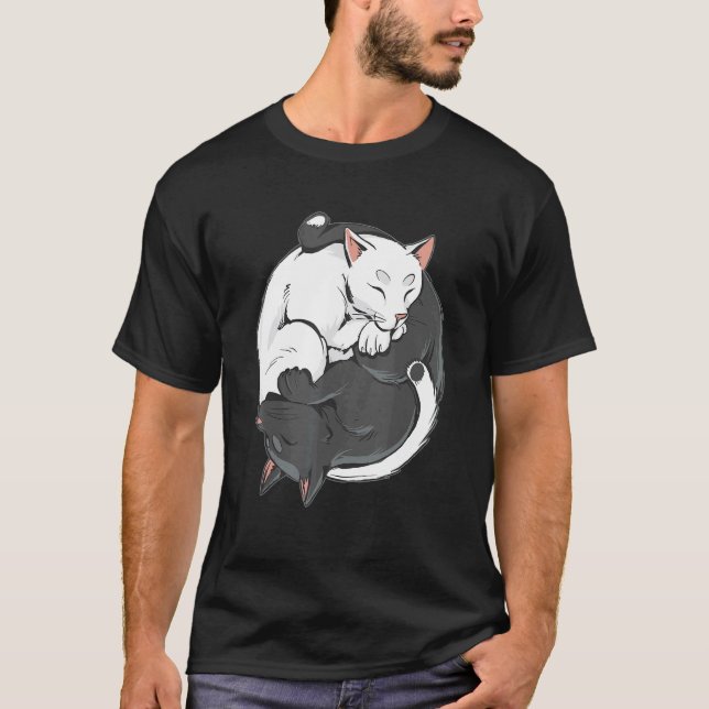 Camiseta Gato Gatos Yin Yang (Anverso)