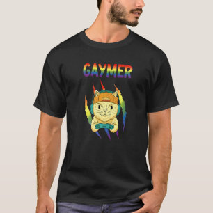 Camiseta Gato Gaymer Orgullo Lgbtq+